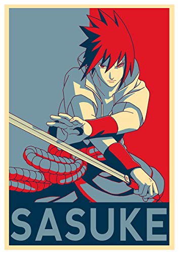 kopoo Naruto Sasuke Anime - Póster Cover