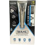 Wahl Stainless Steel Lithium Ion Men's Multi Purpose Beard, Facial Trimmer and T