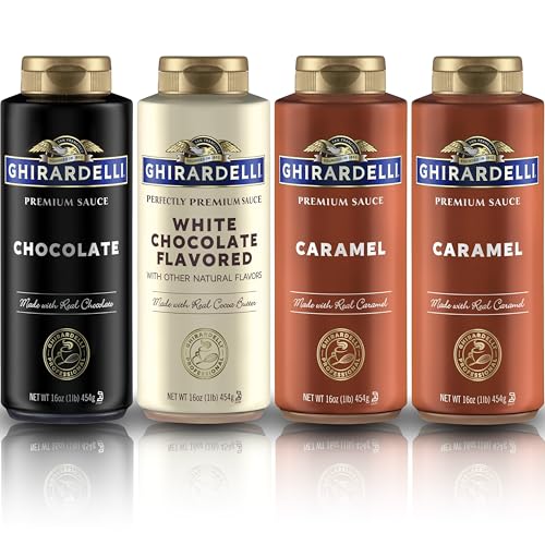 Ghirardelli Flavored Sauce Variety Pack | 16 oz Bottles (Pack