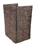 Selections Single Willow Wheelie Bin Screen Bin Hideaway Garden Driveway Tidy