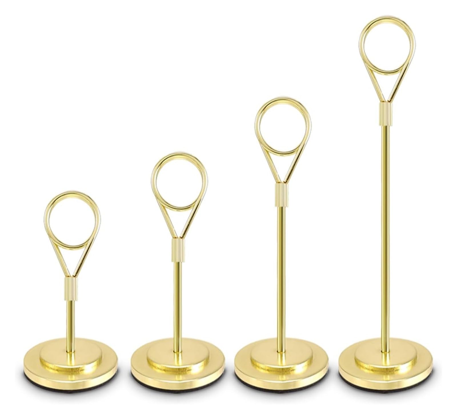 Klips do etykiet, 3 szt., stojak ze stali nierdzewnej, supermarket z deserami, wystawowy(Gold,16CM)