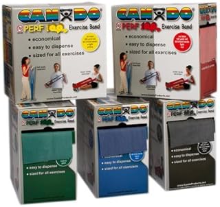 FEI 10-5698 Cando Perf 100 Latex Free Exercise Band Set, Shape)