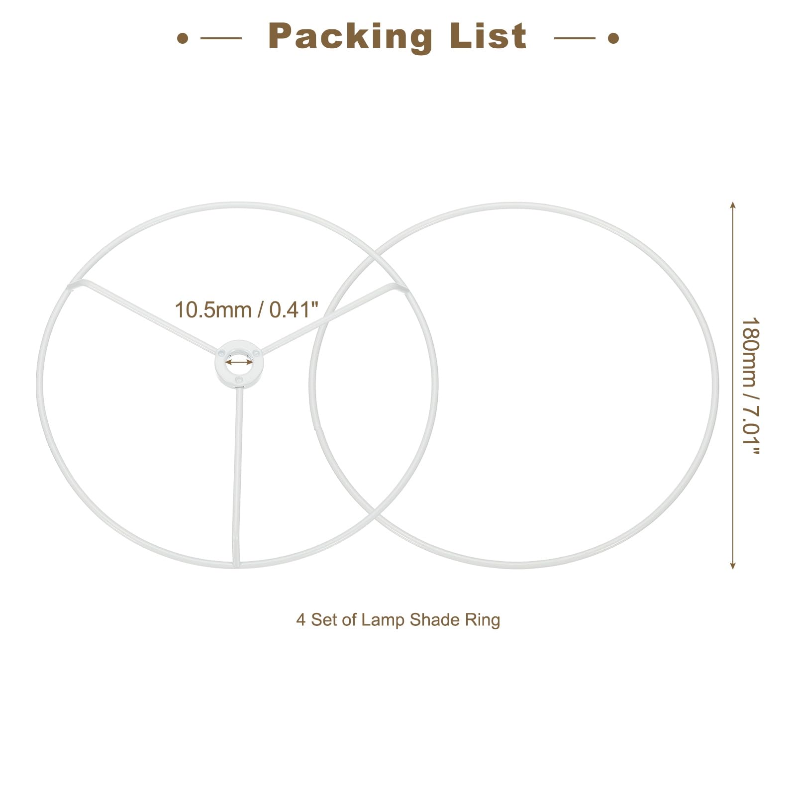 PATIKIL 7 Inch Lamp Shade Ring - Image 2