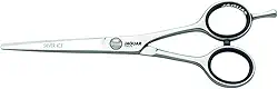 JAGUAR Tesoura White Line Silver Ice 6" Profissional, Ergonômica, Aço Corte de Cabelo, Aparar