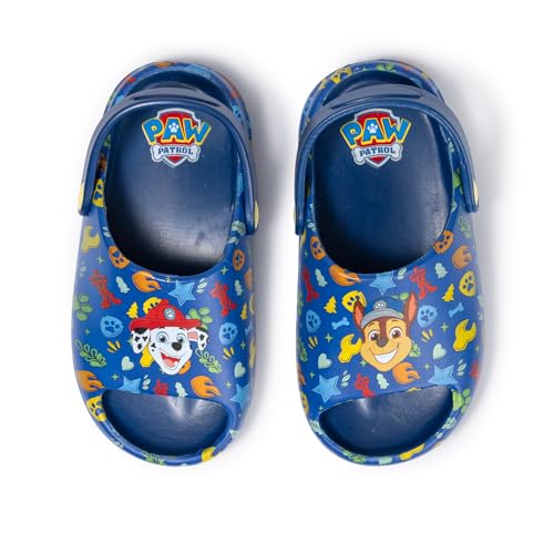 Paw Patrol Water Shoes for Toddlers - Marshall Clogs for Kids - True Sizing Durable Lightweight & Breathable Design Featuring Marshall from Blue Size 9/10 Toddler