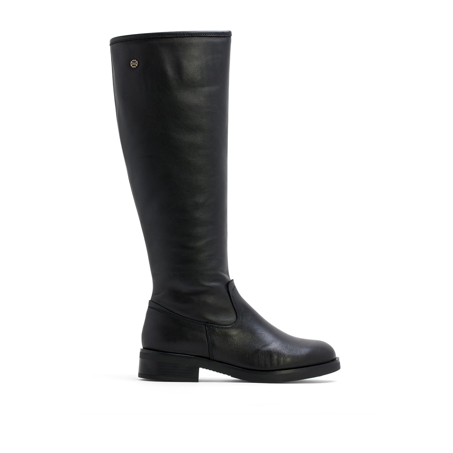 Porronet Botas altas de piel con cremallera belén Mujer | Piel auténtica, tacón de 3,5 cm, cierre de cremallera, suela antideslizante, hechas a mano en España, para invierno