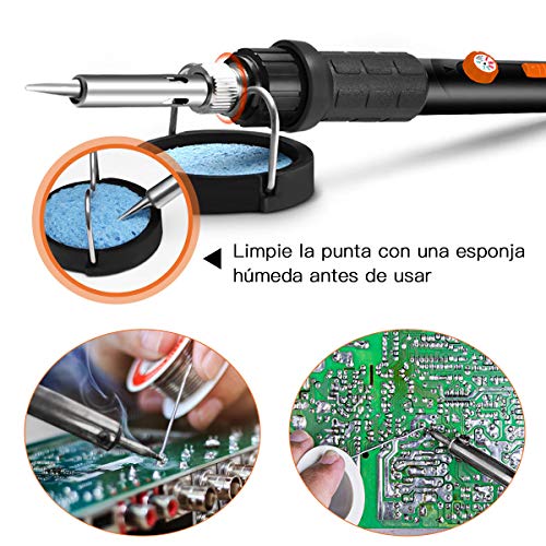 Saldatore Kit,Preciva 60W 220V Kit di Saldatura a