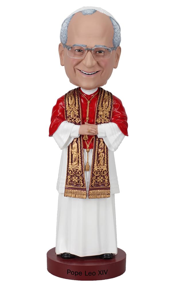 Royal Bobbles Pope Leo XIV - 8 inches Tall - Collectible Bobblehead Statue