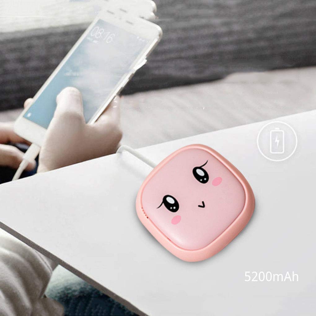 Scaldamani a microonde Beauty Power Bank 5200 mAh Scaldamani Tascabile Portatile Ricaricabile Scaldamani Elettrico Caricabatterie USB Regalo Power Bank Verde