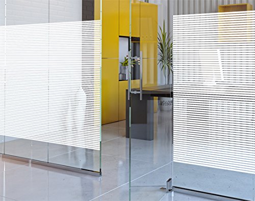 WHITE 10mm LINES FROM £5.99 - DECORATIVE PRO WINDOW TINT TINTING FILM - 152cm x 5m