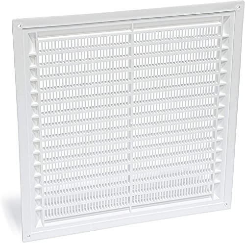 Vent Systems 10'' X 10" Inch Pack Of 10 White Air Vent Cover Plastic Air Return Grill Hvac Vent Cover For Home Improvement Vent Duct Cover 250 X 250Mm #TOP2