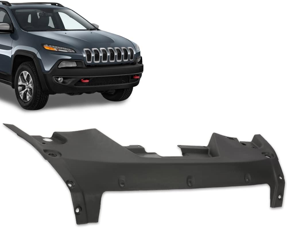 PIT66 Radiator Support Cover, Compatible with 2018 Jeep Cherokee Latitude Plus/2016-2018 Jeep Cherokee Overland/2014-2018 Jeep Cherokee (submodel: Latitude, Limited, North, Sport, Trailhawk)