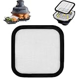 Maille et Circulation d’air : La maille fine du pare-éclaboussures Ninja Crispi capte efficacement les projections tout en permettant à l’air chaud de circuler. Ce design intelligent équilibre protection et flux d’air, aidant vos aliments à cuire uniformément et à rester croustillants, tout en gardant la friteuse plus propre.