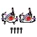 Hydraulic Disc Aluminium Alloy No Hydraulic Disc Brakes Levers Calipers Front Rear Brake Set(Colorful)