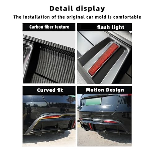 Difusor de labio contra impactos para Tesla Model Y cubierta de parachoques inferior 4