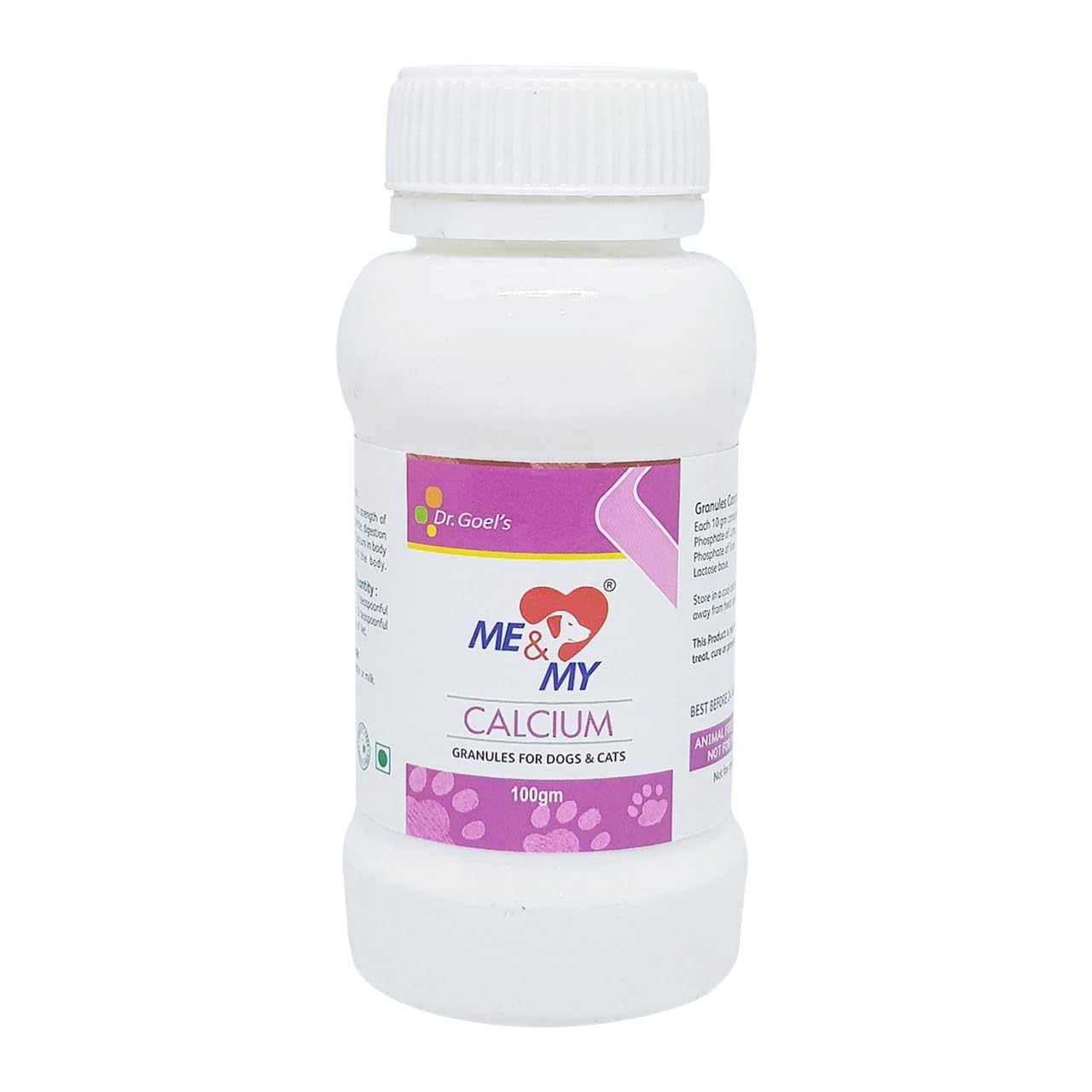 Dr. Goel�S Me & My Calcium Supplementation in Pets Natural for Lethargy Muscle Tremors Or Twitching Bone Joint Problems Stress Fractures (100Gm) (B08SK3YM6L) Amazon Price History, Amazon Price Tracker