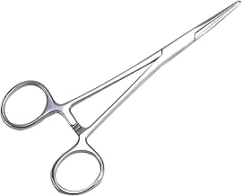 iLamvie Pinzette in Acciaio Inox,Pinza per Pesca,Forbici da Toelettatura per Animali Domestici,Clip di Bloccaggio per Pulizia dell'Orecchio di Animali Domestici(12.5cm)