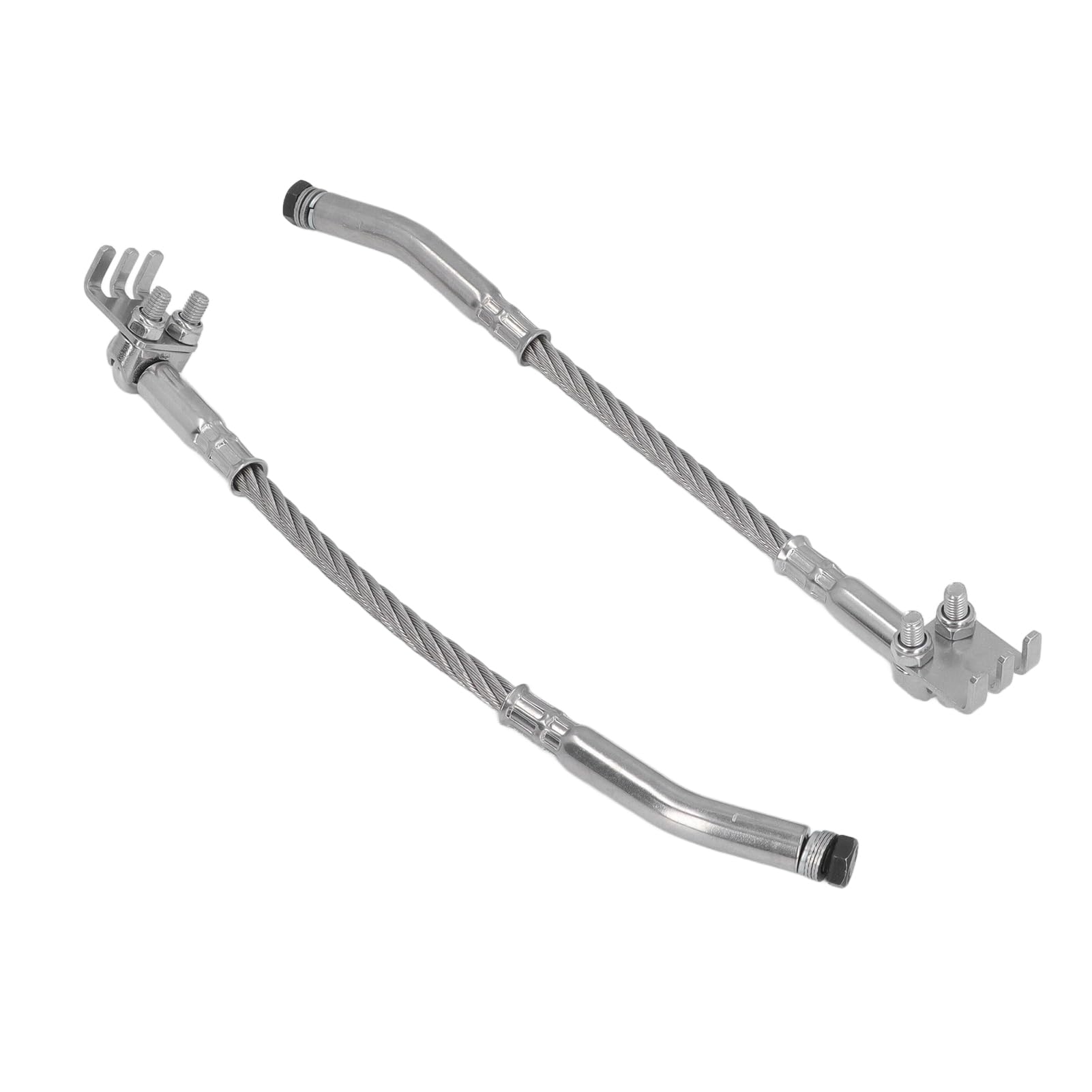 Ice Scratchers Kit 1201DF Kufenkratzer Set für Schneemobil 2 Stück links rechts Kettenschleifer mit Klauen Einsatz für Kufenhöhe 2-/2 Zoll Winter Fahrbahn Eis Schnee