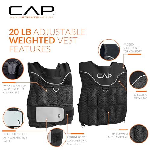 CAP Barbell Adjustable Weighted Vest | Various Sizes - Image 4
