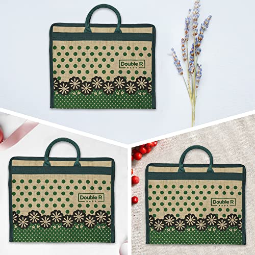 Image of DOUBLE R BAGS Jute Eco-Friendly Tote Bag: Stylish, Spacious, and Sustainable - Perfect for Everyday Errands and Adventures!
