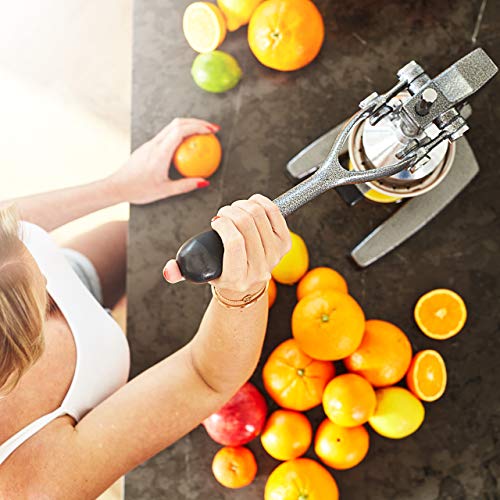 Iron Juicer H&H Spremi Melograno E Agrumi A Leva Professionale, 29xh40 Cm, Grigio Juicer Manuel - Foto 12