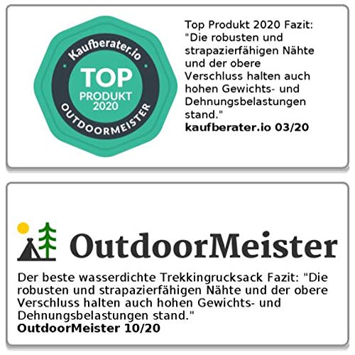 Semptec Waterproof Trekking Backpack Made of Truck Tarpaulin-Pack, 70 L - Image 6