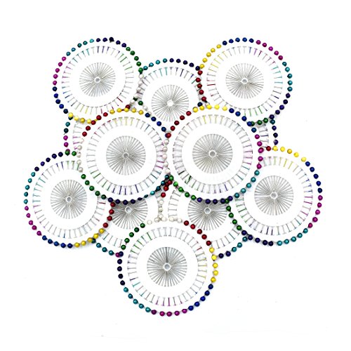 Firefly 480 Pcs Assorted Color Straight Pins 1.5" Pearlized Ball Head For Sewing Quilting And Craft Decoration #TOP3