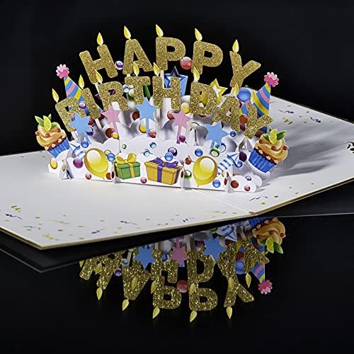 Happy Birthday Pop Up Card by DEVINE Popup Cards | 3D Birthday Card for Kids Mum Dad | Pop Up Greeting Cards | Pop Up Birthday Cards for Women | 3D Cards Pop Up Cards All Occasion | 3D Card Love Funny