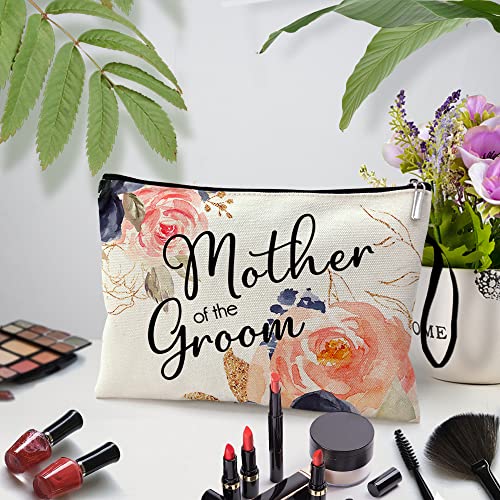 ZHANTUONE Mother of the Groom Funny Cosmetic Bag, for Travel Toiletry Zipper Storage Pouch Makeup Bag, Wedding Engagement, Present for Mother Women, Wedding Gifts for mom friend coworker Sister BFF3
