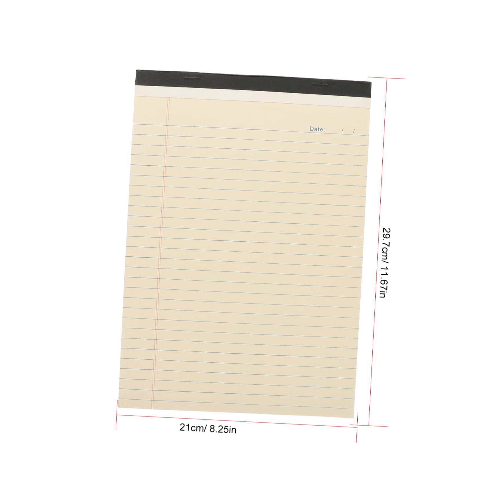 Pack Breit Liniertes Papier Notizblock A4 Beige 4 Stück Pack | Papier, Leicht Beschreibbar mit Dicker Stärke, für Terminplaner und Schreibtischorganisation