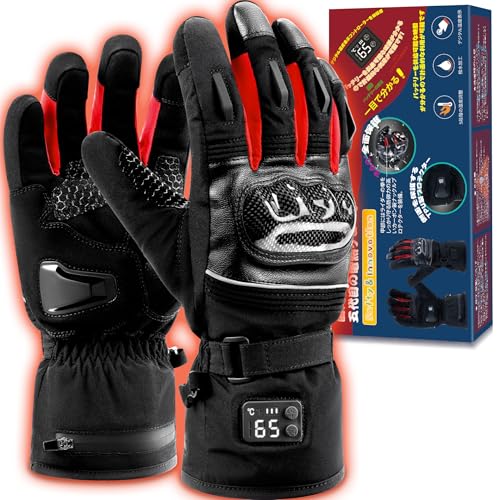 【バイク整備士監修】 電熱グローブ 速暖 バイク グローブ...
