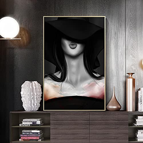 Salon Décor Affiches et Gravures de Femmes au Rouge à Lèvres