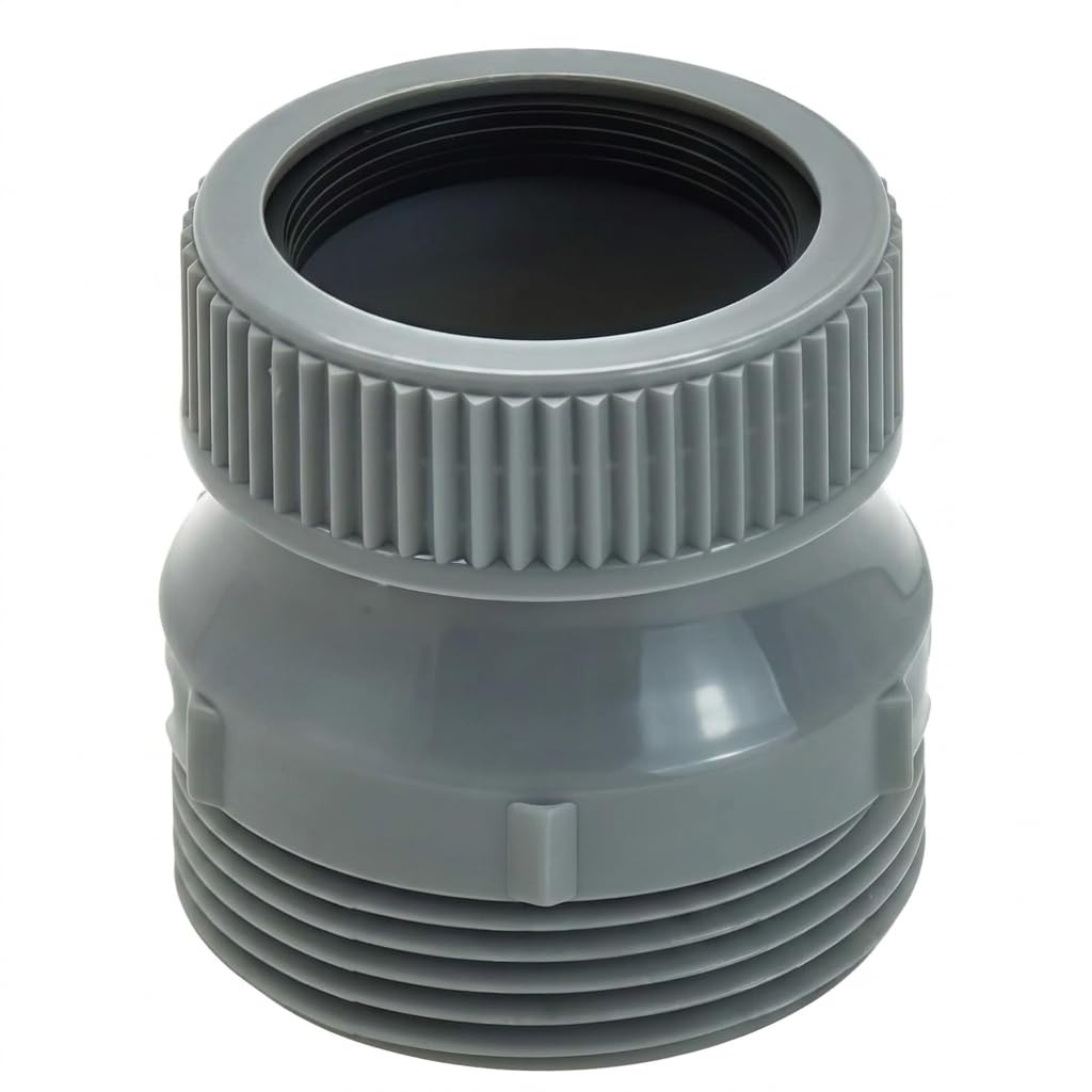 Photo 1 of 1 1/4 to 1 1/2 Sink Drain Adapter, Extension Coupling with Slip Joint Connection, PP Reducing Pipe Adapter Fitting for Bathroom and Kitchen P-Trap Repair