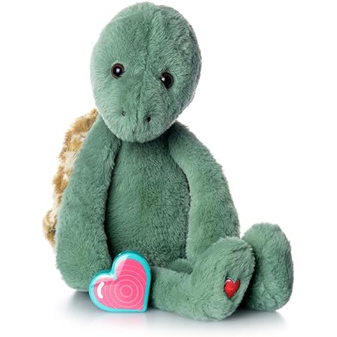 MBHB Digital Voice Recorder Stuffed Animal w/20 Second Recorder, Capture Baby's Heartbeat During Pregnancy + Ultrasound for Baby Showers, Registry, Birthdays, New Mom Gift, Turtle Cover