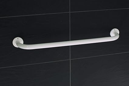 Metal toallero 60 cm de baño toallero de barra blanco ...