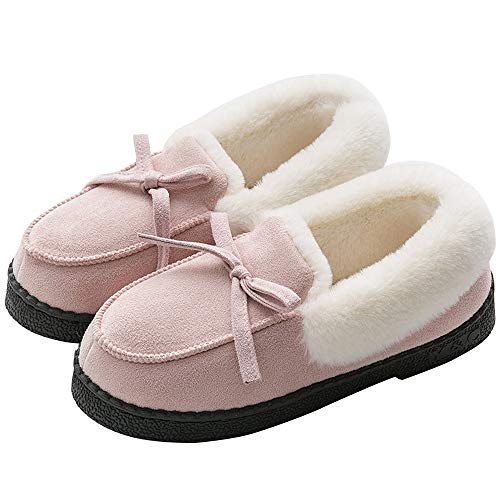 Mujer Invierno Zapatillas de Estar casa Interior Cerradas Calienta con Comodidad Antideslizantes Pantuflas Talla