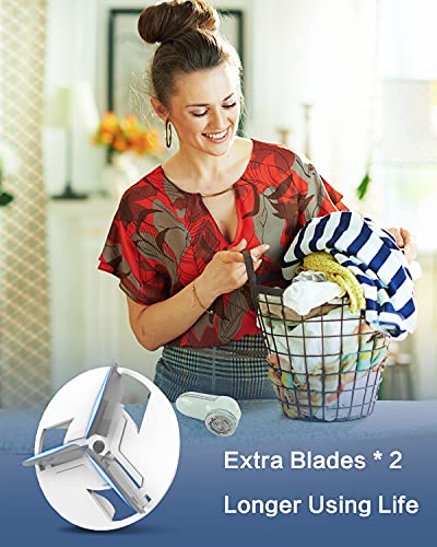 Jueyingbaili Fabric Lint Shaver - Fuzz Remover, With 3 Shave Heights, Battery Operated, Ac120V Electric Sweater Shaver, Light Green - Remove Clothes Fuzz, Lint Balls, Pills, Bobbles. #TOP6