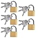 UCEC 5x Mini Vorhängeschlösser mit Schlüssel, Gepäck-Vorhängeschloss, Kleines Kofferschloss für Gepäck, Reisetaschen, Koffer, Ketten