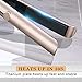 USHOW Hair Straightener, Titanium Floating Plates, 230F-450F, LCD Temp Display, Straightens Hair with Even Heat Distribution