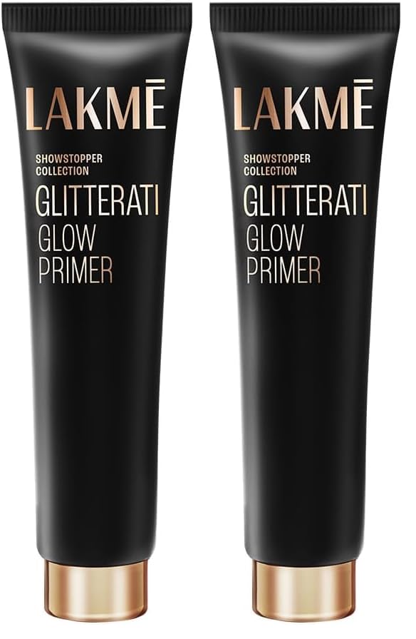 Image of Lakme Unreal Glow Primer, infused with luminescent pearls, lightweight sheer texture, long-lasting makeup (30ml) (Pack of 2)