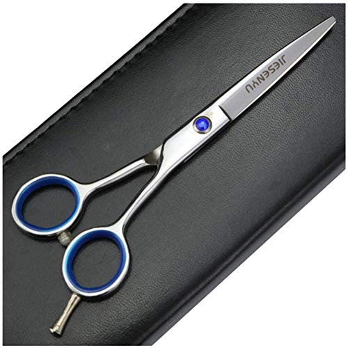 RWRAPS Set da Parrucchiere Forbici per Baffi con Anello in Gomma Forbici per Capelli Professionali
