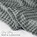 Utopia Bedding Cool Grey 100% Cotton Waffle Blanket 300 GSM [Queen - 90x90 Inch] Soft Lightweight Breathable Bed Blanket for All Season