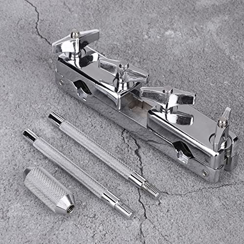 Abrazadera para batería Dan&Dre, abrazadera de conexión de hierro 20x20x3 cm, soporte y bracket para percusión, ideal para cowbell miniatura 4