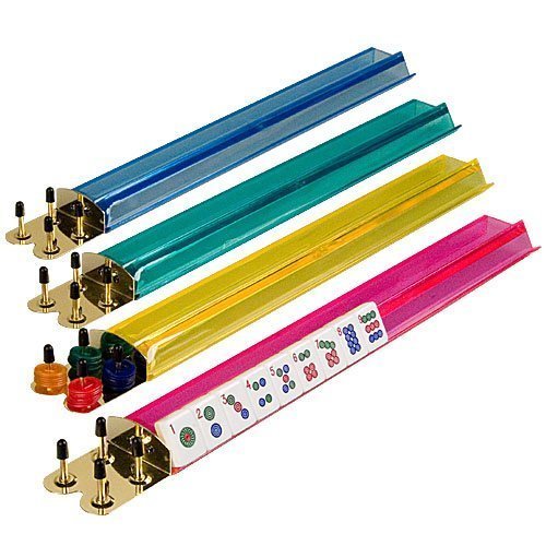 American Style Mah Jong con 166 fichas y estuche burdeos miniatura 4