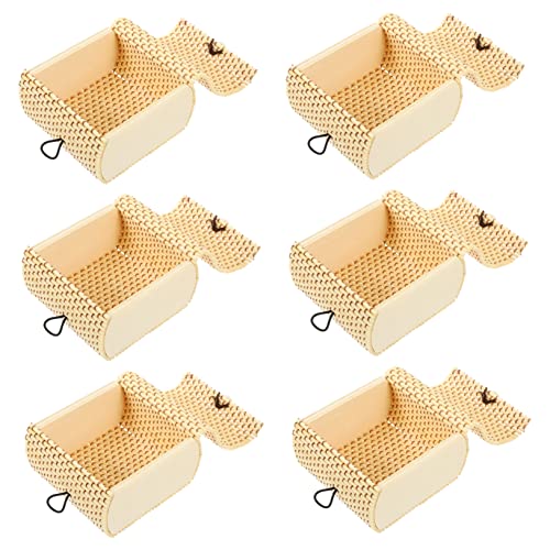 Yardwe Caja De 6 Uds Caja De Almacenamiento De Cortina De Bambú Jabonera Para Bañera Cofre Del...