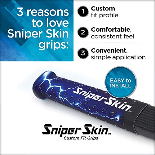 image for SNIPER SKIN Ice Hockey Stick Grip | Better Alternative to Grip Tape - 