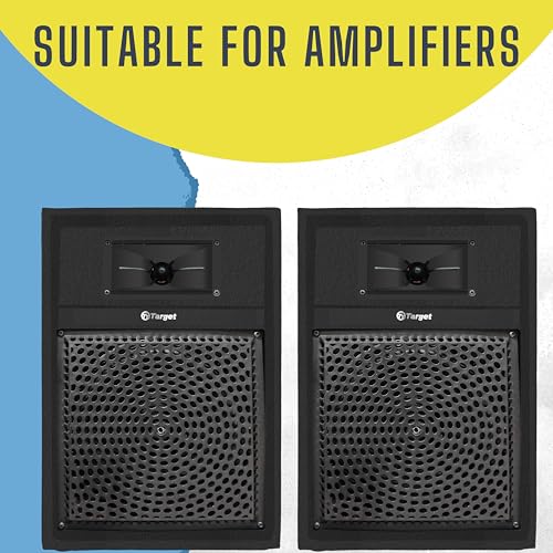 Image of Target TT-304 HI-FI Sound Multimedia Speakers (2 NOS) 8 inch with TWEETERS @ 80 WATTS RMS