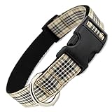 London Furberry Plaid Dog Collar Large (1
