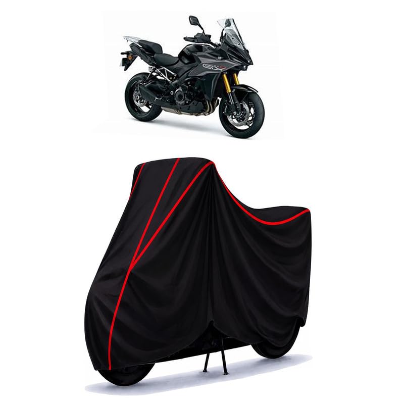 Image of Suzuki GSX S 1000 GX Water Resistant Bike Cover for All Motorcycles & Rain | Heavy Duty Taffeta Fabric | UV Protection, Dustproof, Scratchproof | All Weather Two Wheeler Body Cover with Elastic Bottom