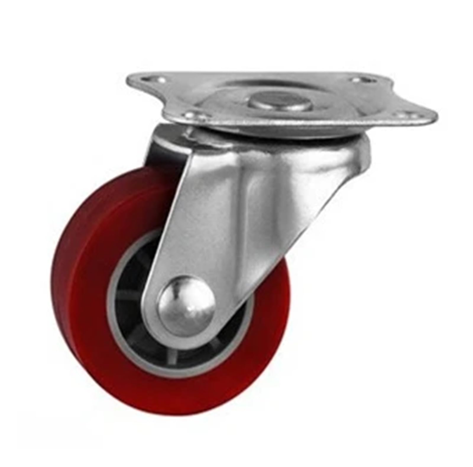 MXXDMOPD 4 Pieces/lot 1 inch/1.25 .5 inch Lightweight Polyurethane casters Small Micro Universal Rubber Wheels Silent(Universal,1 Inch)